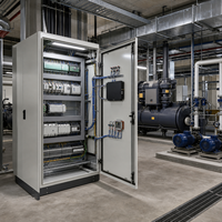 Armoire d'automatisation CVC pour unité de traitement d'air (UTA), refroidisseur, ventilateur, pompe, système de surveillance, de programmation et de gestion énergétique (BMS) 380V 400V 415V