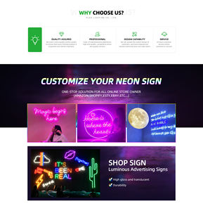 Lettre en relief avec néon et esthétique moderne, enseigne au néon, décoration intérieure moderne, enseigne au néon pour chambre à coucher, bureau, studio - Product Image 1