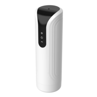 Godemiché vibrant TPE étanche à 10 fréquences avec fonction de soulagement de la pression et mode d'aspiration, blanc, 800 mAh, 60 min d'autonomie