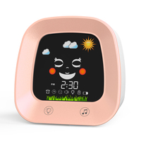2718 Kinder Schlaf Trainer Uhr Ankunft digitale Kinder Schreibtisch Wecker Nachtlicht Tisch Smart Cartoon Azan Uhr islamisch