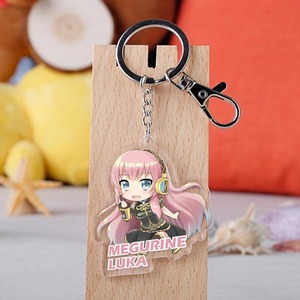 <strong>Custom</strong> Logo Eco-friendly Plastic Charm <strong>Printing</strong> Ring Transparent Logo Engraving Wholesale Chain Key Acrylic Animation <strong>Keychain</strong> - Product Image 3