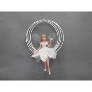 Colgante Navideño Blanco con Diseño de Hada - Product Image 1