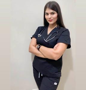 Soldes de liquidation Uniformes d'infirmière chirurgicale Scrubs médicaux pour femmes et hommes Ensemble d'uniformes médicaux extensibles marron marine sarcelle noir - Product Image 3