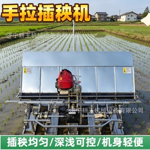 Hand-<b>Pushed</b> Transplanter 4 Rows <b>Light</b> Weight Easy To Operate For Rice Farming - Product Image 5