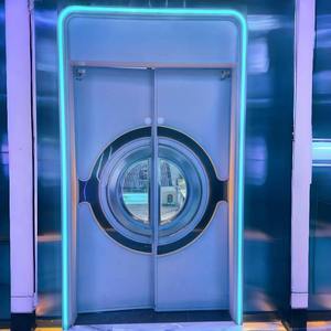 Porte coupe-feu insonorisée KTV en acier inoxydable, manuelle, légère, sur mesure, pour usage commercial (karaoké, salle privée, club de bain de pieds, hôtel) - Product Image 1