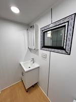 Cabine Apple préfabriquée moderne en acier léger de 20 pieds et 40 pieds, maisonnette isolée en acier léger, cabine Apple mobile préfabriquée, maisonnette préfabriquée