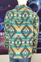 Veste en jean à imprimé de Style occidental pour femme, manteau d'hiver à bas haut et bas, brossé et chaud, collection 2022