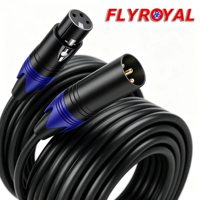 Câble de microphone XLR 3 broches mâle-femelle blindé en cuivre OFC avec gaine en PVC, assemblage de faisceau de câblage XLR personnalisé pour haut-parleur de scène