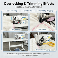 Stabile Nähmaschine für Dicke Stoffe mit Integrierter Trimm- und Overlock-Funktion