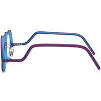 19285 Vente en gros de montures de lunettes rondes en acétate de haute qualité, style tendance unisexe, montures optiques givrées à bordure complète, logo personnalisé OEM