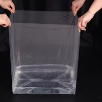 Pochettes carrées en plastique transparent recyclables D1002E pour accessoires de projecteur, téléphone portable, certifiées qualité alimentaire