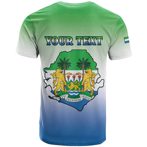 <span class=keywords><strong>T</strong></span>-<span class=keywords><strong>Shirt</strong></span> Personalizzata per Uomo con Bandiera e Mappa della Sierra Leone, 27 Aprile, Giornata dell'Indipendenza - Product Image 6