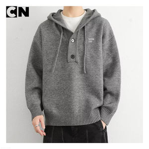 ผู้ผลิตเสื้อสเวตเตอร์ได้รับการรับรอง GRS ขายส่งเสื้อสเวตเตอร์แบบมีฮู้ดทรงหลวมผ้าโพลีเอสเตอร์สำหรับผู้ชาย สั่งทำได้ สำหรับฤดูใบไม้ร่วงและฤดูหนาว - Product Image 4