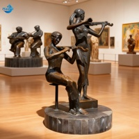 Sculptures de danseurs en bronze grandeur nature homme et femme, artisanat métallique personnalisé, art de la danse, personnalisation sur mesure pour les marchands
