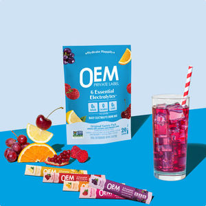 Poudres d'électrolytes en sachets individuels OEM/ODM, 6 minéraux essentiels, supplément d'hydratation avec vitamine C, mélange de boissons Keto Vegan - Product Image 2