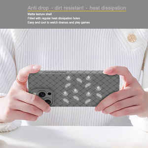 苹果Xr Xs <span class=keywords><strong>6</strong></span> <span class=keywords><strong>7</strong></span> 8 112314 15 16 17Pro Max PLus空气迷你散热手机套编织软TPU手机套 - Product Image 3
