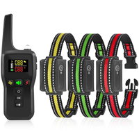 Beep-Vibrations-Schock-Hundetrainingshalsband IPx7 Wasserdichtes Bellkontroll-E-Halsband mit Großer Reichweite