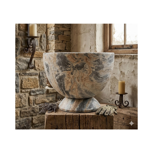 Macetas de fibra de vidrio talladas a mano para decoración de jardín, macetas de jardín de la mejor calidad, duraderas, ligeras y ecológicas - Product Image 1