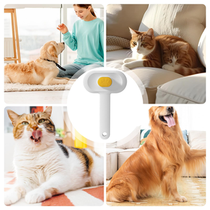 Peine para Mascotas de Acero Inoxidable, Nuevo Diseño para Perros y Gatos, Fácil Eliminación de Pelo, Aseo Conveniente, Artículos para Mascotas, Gran Venta - Product Image 3
