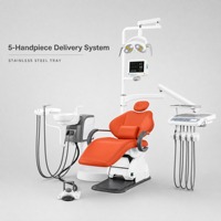 Fauteuil dentaire électrique haut de gamme, unité dentaire haute performance Detes S2 STANDARD, système de contrôle intelligent, métal et plastique, OEM