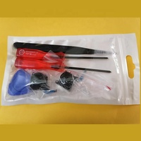 SYYTECH Kit Peralatan Joystick Analog Logam Penjepit Hitam Biru Merah Putih 3D untuk NS Nintendo Switch Joy Con Suku Cadang Perbaikan