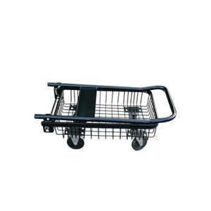 Chariot pliant à mailles, chariot à pousser et à tirer, 602x395x860mm, revêtement poudré, chariot de manutention pour entrepôt, logistique, courses - Product Image 2