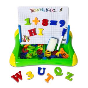 Primi giocattoli educativi tavolo da disegno set lavagna magnetica portatile per bambini e alfabeto - Product Image 2