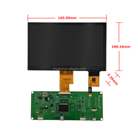 Écran LCD TFT haute luminosité 7 pouces 1024x600 1000 nits LVDS 40 broches, module d'affichage 7 pouces IPS, carte pilote d'écran tactile en option