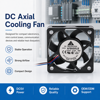 Ventilateur axial à faible bruit Delta DC 5V 0.23A AFB0505LB 5015 5CM, double roulement à billes, sans balais, 3 fils, pour projecteur, mini PC, ventilateur de refroidissement