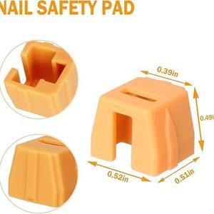 Puntas de goma para pistola de clavos Bostitch JA5101E1, almohadilla de seguridad de plástico, diseño de punta que no daña. - Product Image 2