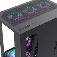 Full Tower ATX Gaming Computer Cases Towers Wholesales Tempered Glass Gaming Cabinet for PC Case With Display Screen
