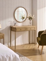 Bureau en bois massif de style rétro américain, table d'écriture pour chambre à coucher, petite table de salon pour appartement, console d'entrée