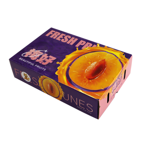 Boîtes en carton ondulé pour l'emballage des fruits de qualité alimentaire, boîtes d'emballage pour les prunes - Product Image 4