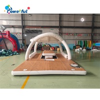 Tables flottantes gonflables avec tentes pour la location de yachts commerciaux et de fêtes