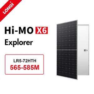 580W 585W longi bảng điều khiển năng lượng mặt trời hi-mo X6 Explorer nhà năng lượng mặt trời hiệu quả cao Bán buôn giá rẻ bảng điều khiển năng lượng mặt trời costos