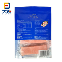 Sac d'emballage alimentaire surgelé personnalisé barrière caractéristique pour les filets de poisson de fruits de mer sacs d'emballage de poisson préfabriqués