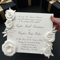 LO-785 Prix de gros compétitif, fleurs en papier personnalisées de qualité supérieure, faites à la main, multi-styles, pour boîte à gâteau et décoration de cartes