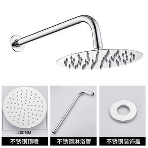 Pommeau de <span class=keywords><strong>douche</strong></span> mural en acier inoxydable 304 de haute qualité, 8/10/12 pouces, effet pluie, dissimulé, économie d'<span class=keywords><strong>eau</strong></span>, pour salle de bain - Product Image 5