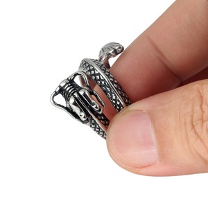 Yunnique – bague Dragon en or pour hommes, style Punk, bijoux du zodiaque animal, cadeau - Product Image 4