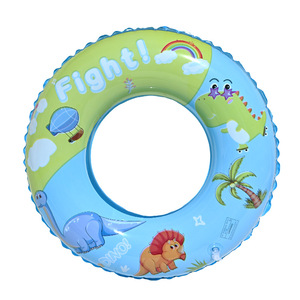 Children's Inflatable Swimming Ring Cartoon Dinosaur Double Airbag Float For Pool Use - Product Image 4