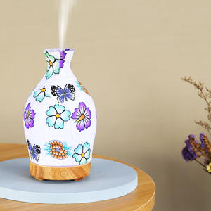 Nouvel arrivage de bouteille de vin ultrasonique sept couleurs humidificateur de fleur de papillon de table électrique écologique pour usage domestique - Product Image 1