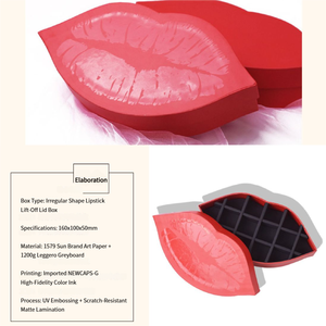 Sang trọng độc đáo bất ngờ Kẹo sô cô la Hộp Quà Tặng thời trang quan hệ tình dục Tùy chỉnh hình dạng môi hộp giấy tùy chỉnh bán buôn xjm - Product Image 4