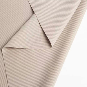 2025 nuevo diseño pequeño patrón de escalera tejido elástico texturizado para ropa informal y deportiva hecho poliéster Spandex patrón teñido - Product Image 1