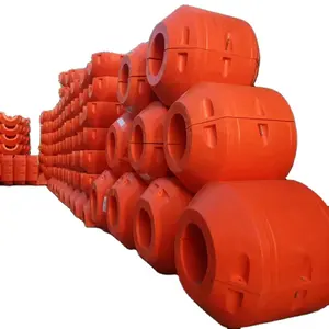 Polyethylene Pontoon Floats Wear Resistant HDPE Pipe Dredging Tubes Buoy Marine