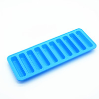 Bouteille d'eau étroite bac à glaçons 10 cavités réutilisable Mini bacs à glaçons en Silicone non toxique lavable au lave-vaisselle