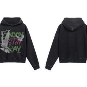 Sudadera con Capucha Estampada, Lavada y Desgastada, Personalizada, Unisex - Product Image 4