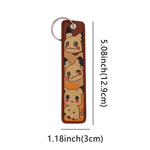 Nouvel Arrivage, Meilleures Ventes : <span class=keywords><strong>Porte</strong></span>-clés et Breloques de Sac Brodés à Motifs de Dessins Animés, <span class=keywords><strong>Porte</strong></span>-clés Pokémon Brodé Populaire - Product Image 4