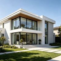 Fenêtre à battant moderne en aluminium à rupture de pont thermique, coupe-vent, avec persienne et moustiquaire magnétique pour villa, appartement, directement de l'usine