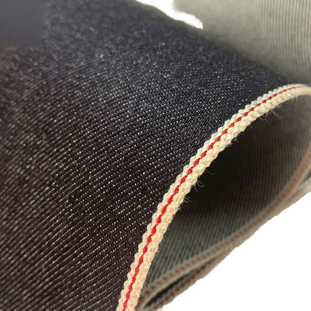 Wholesale 100% Organic Cotton 15oz Yarn Dyed Weft Heavy Stiff Raw Vintage Style Twill Fabric Jeans Jackets Boys