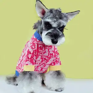 Sweter Anjing Desainer Pakaian Anjing French Bulldog Schnauzer Corgi Chihuahua Pakaian Anak Anjing